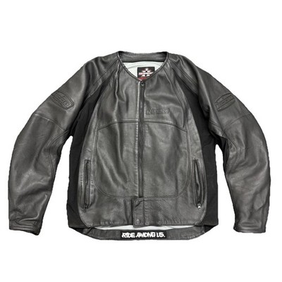 Icon Motosports Leather Merc Jacket Women XXXXL Motorcycle Jacket Black