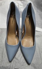 NWOT Express 7 Classic Pointed Toe Patented Leather Blue Pumps 131707