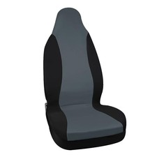 High Back Bucket Auto Car Seat Cover,Polyester, Gray Replacement