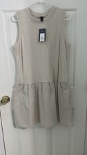 Women s Mini Shift Dress-Universal Thread-Tan-Medium