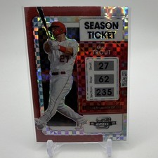 Panini 2022 Contenders Optic Mike Trout Checkerboard Prizm #5 Angels Baseball