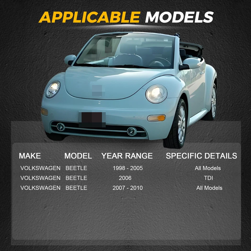 For Jetta Golf Volkswagen Beetle Left & Right Sides Rear + Front Sturts Shocks - Image 4 of 4