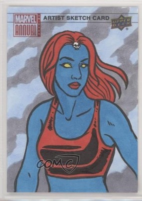 2020-21 Upper Deck Marvel Annual 1/1 Angelika Rasmus #SKT Auto Sketch p1l