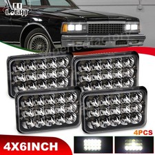 4pcs 4x6 Inch Led Hi Lo Beam Headlights For Chevrolet Caprice 1977 To 1986 4pcs 4x6 Inch Led Hi Lo Beam Headlights For Chevrolet Caprice 1977 To 1986