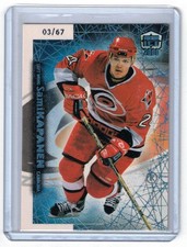 1999-00 Pacific Dynagon Ice Blue /67 Sami Kapanen #42 Carolina Hurricanes