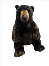 FAO SCHWARZ Black/Brown Bear 15 inch Plush TOYS-R-US 2014 Grizzly Bear