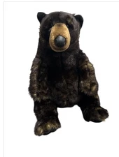 FAO SCHWARZ Black/Brown Bear 15 inch Plush TOYS-R-US 2014 Grizzly Bear