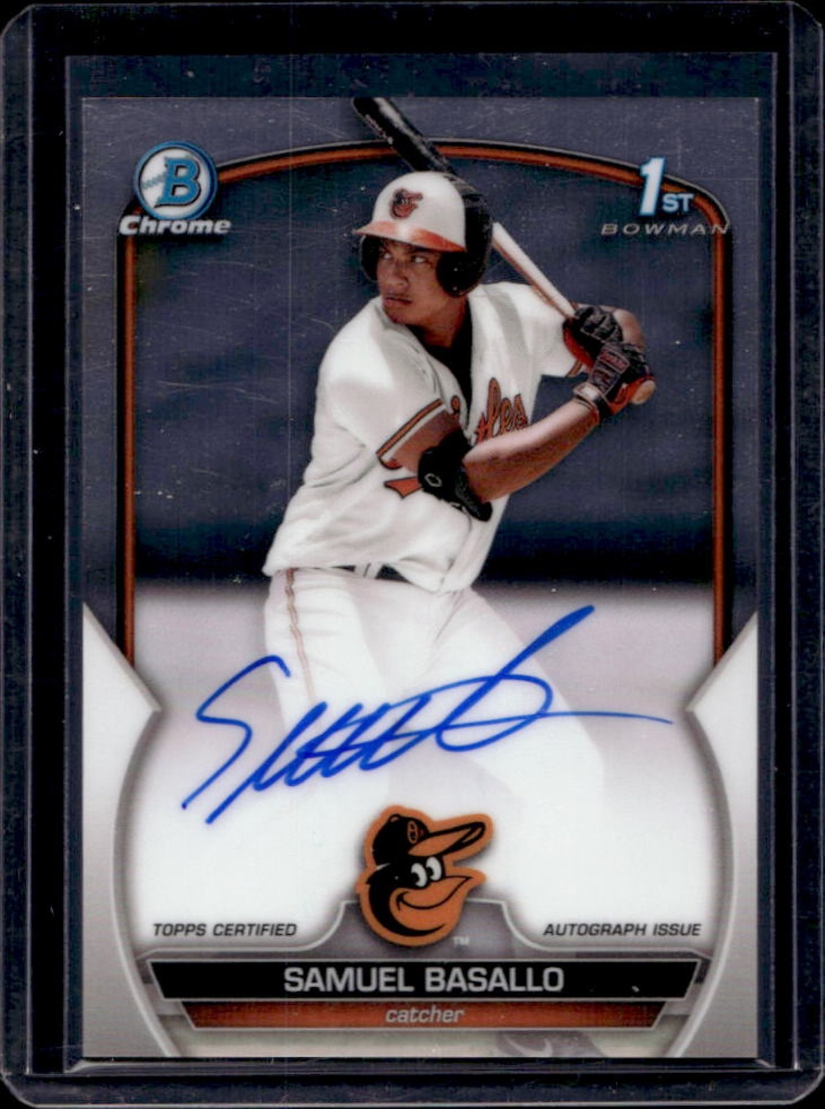 2023 Bowman Chrome Samuel Basallo Auto 1st #CPA-SB Orioles