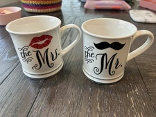The Mr and Mrs Coffee Mug Set By Home Essentials Wedding Gift