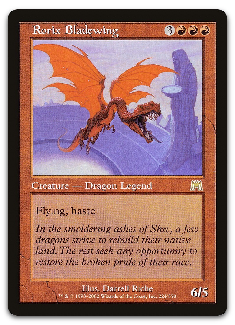 Rorix Bladewing #224 (LP) Onslaught ONS Magic MTG