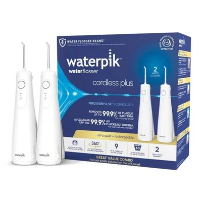 Waterpik Cordless Plus Water Flosser Twin Pack WF-26UK010