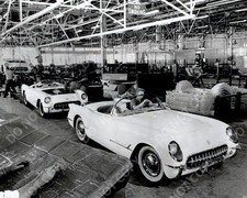 1953 Chevy Corvette Assembly Line Factory Production 8x10 Historic Photo
