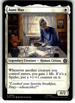Magic The Gathering Marvel's Spider-Man Card #3 Aunt May