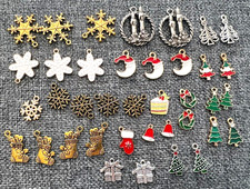 Jewelry Making, Findings-Assorted Christmas Charms/Pendants 38 pieces