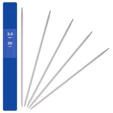 5 Pezzi 3.5 mm Ferri Doppia Punta Maglia in Acciaio Inox Ferri Leggeri P