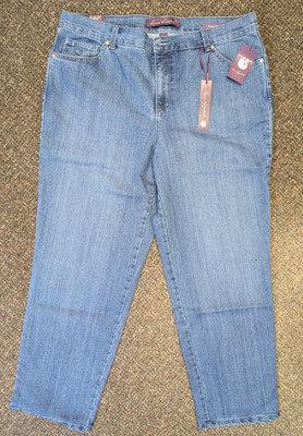 NWT Gloria Vanderbilt Amanda Classic Fit 16W Short Mid Rise Womens Blue Jeans