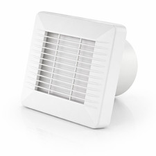 AirTech-UK 100mm Bathroom Extractor Fan with Adjustable Timer 4" Quiet Wall Vent