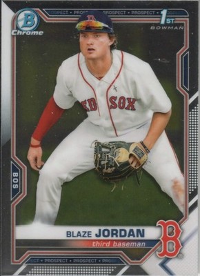 2021 Bowman Baseball - Chrome Prospects #BCP-71 Blasé Jordan - Boston Red Sox
