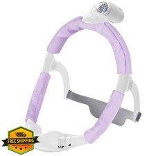 Satin Mask Strap Covers Light Purple Headgear Pads for DreamWear
