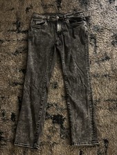 Buffalo David Bitton Men s Gray Acid Wash Str...