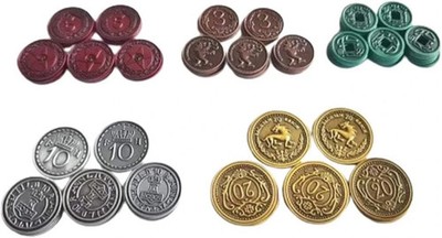 Scythe & Expeditions Upgraded 80-piece Set of Metal Coins Promo Stonemaier Games
