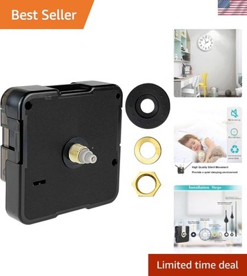 Battery-Operated Quartz Clock Mechanism Kit - Silent Movement & 13.5mm Shaft
