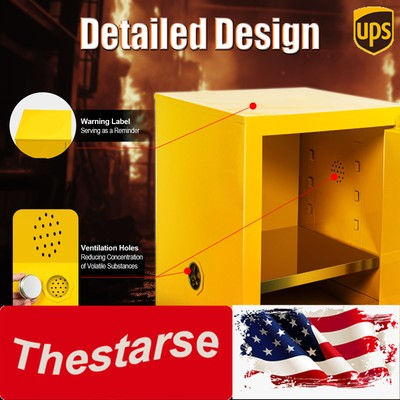 #ad #ad 12 Gallon Fireproof Safety Storage Welded Cabinet Bin Flammable Liquid Storage $138.60