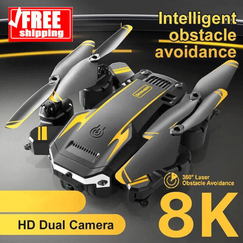 Drone Pro 8K HD Dual Camera WIFI FPV Foldable RC Quadcopter Toys Xmas Gifts