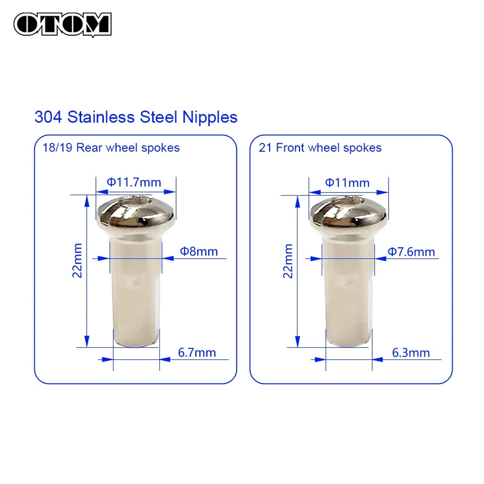 Alambre de buje de acero inoxidable para rueda de motocross para HONDA CRF CR CR125 CR250 CRF250 Foto 2 de 4