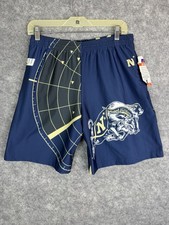 Vintage Navy Midshipmen Shorts Mens Small 90s Casual NCAA Military Football Blue