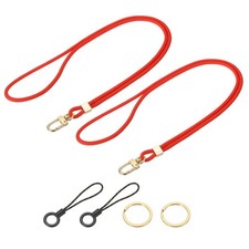 2Pcs Neck Lanyard, Cute Key Lanyards for Women Men Red