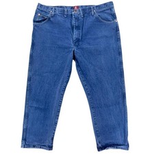Wrangler Relaxed Fit Jeans Mens 44x30 Blue Denim Cotton Pants EUC