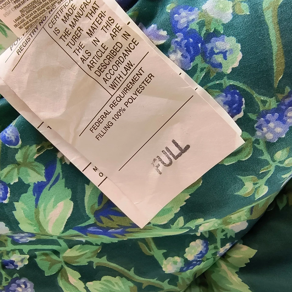 Полноразмерное двустороннее одеяло Laura Ashley Bramble сделано в США - Изображение 4 из 4