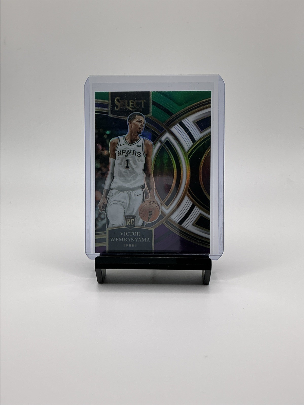 Victor Wembanyama 2023 Select #121 Premier Level Green White