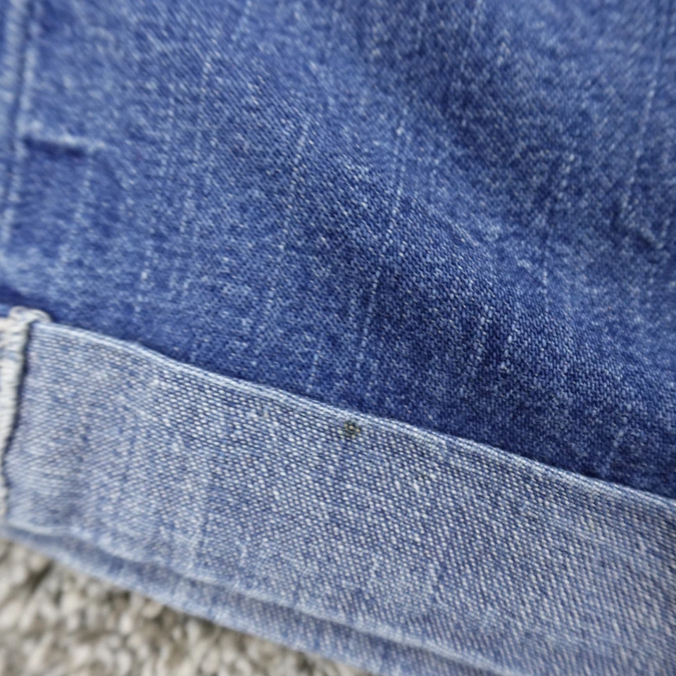 Amethyst Shorts Womens 22 Dark Blue Denim Jean Jorts Mid Rise Whiskered Fade Y2K - Image 3 of 4