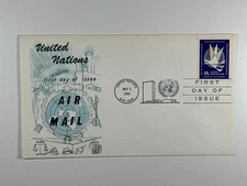 UN United Nations FDC 1964 Air Mail 15c Glory Cachet Unaddressed a57