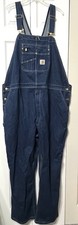 CARHARTT Model OR4672-M LOOSE FIT DENIM BIB OVERALLS 48x32