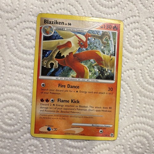 Pokemon TCG Blaziken 1/106 Great Encounters Holo Rare 130 HP English