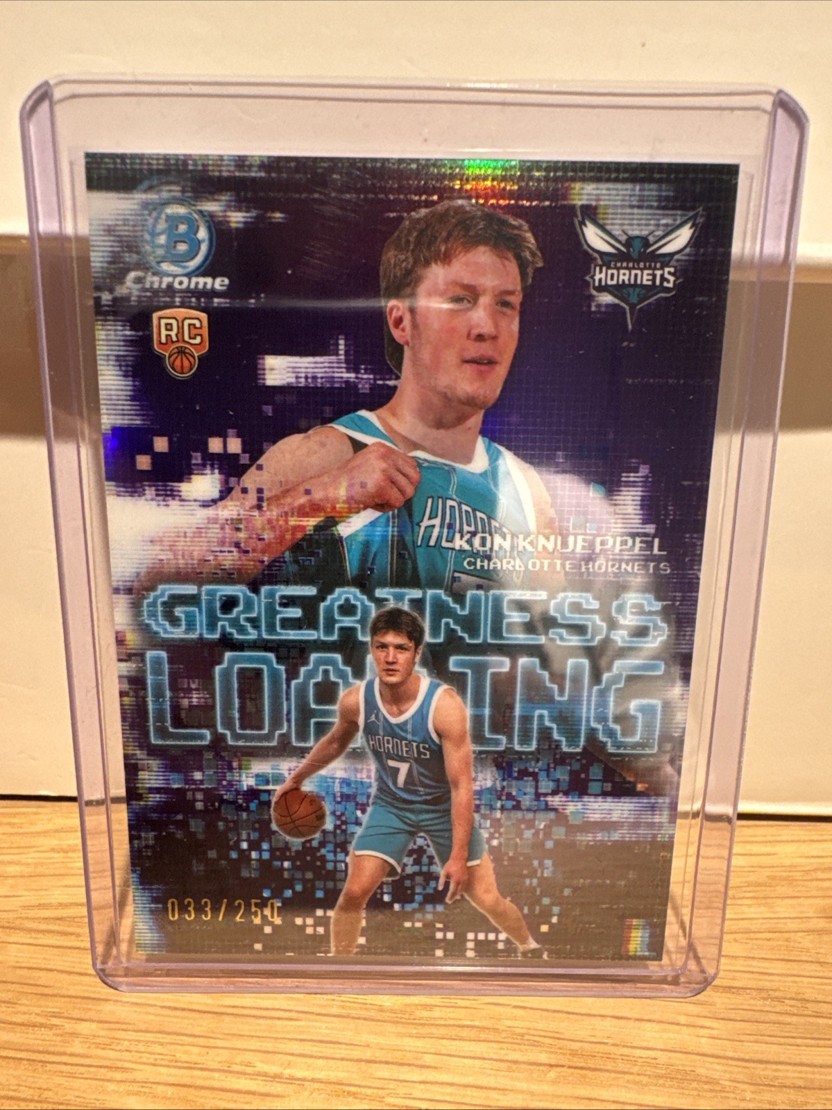 2025-26 Bowman Basketball #GL-4 Kon Knueppel Greatness Loading Purple /250