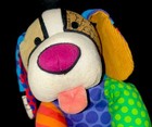Romero Britto 2010 Pop Plush enesco Pablo Patchwork Dog Puppy Stuffed Animal 12" — photo 3