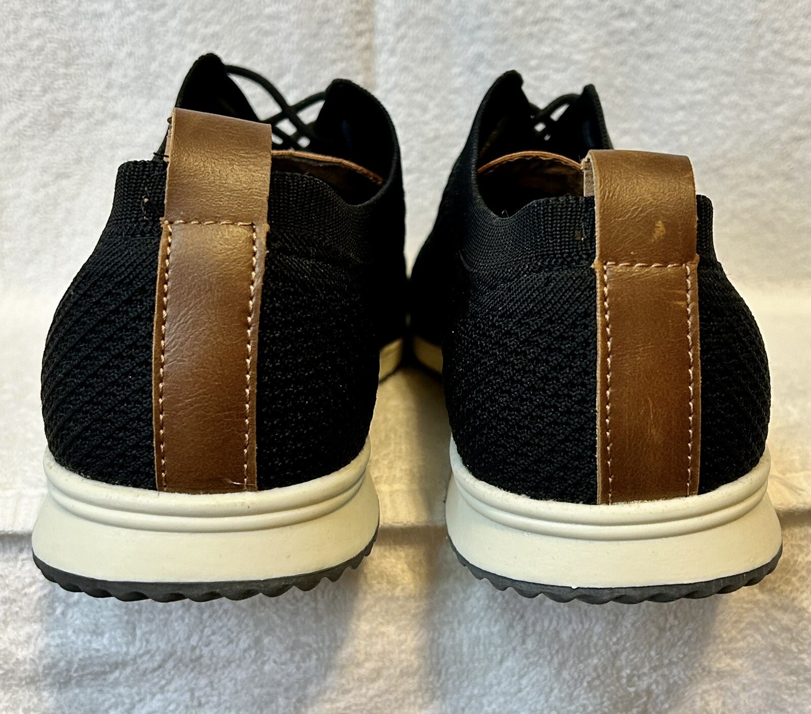 SAOLA Scarpa elegante uomo Izod Breeze casual in tessuto lavorato a maglia (nero Us 9 5 Reg)