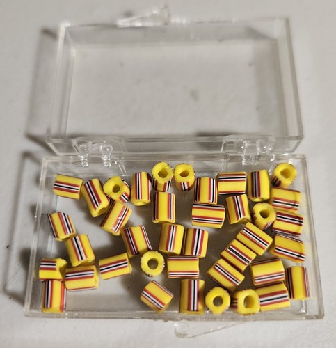 Venetian Striped Approximately 5 mm Bungle Beads