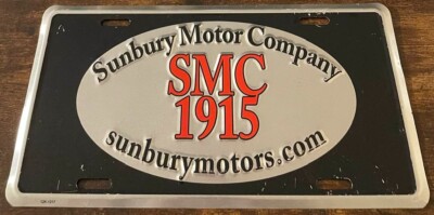 Sunbury Motor Company Dealership Booster License Plate SMC 1915