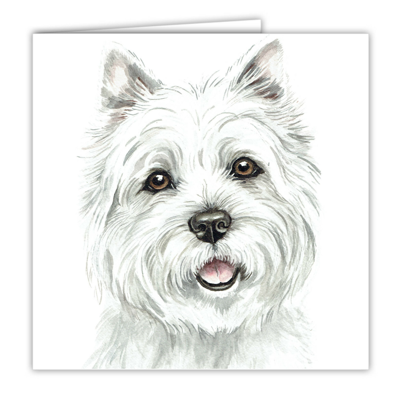 West Highland Terrier greetings card dog blank card dogs Westie Westies Terriers