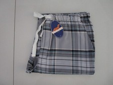 Peter Alexander Men Grey Check Cotton Long Classic Pyjama Pants Size XL