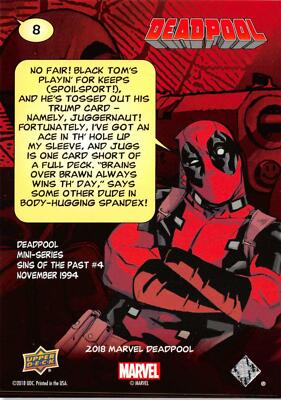 Deadpool Marvel 2018 (Upper Deck) BASE Trading Card #8 / LOGIC | eBay Deadpool Marvel 2018 (Upper Deck) BASE Trading Card #8 / LOGIC | eBay