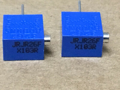 (2 PC)  BOURNS  RJR26FX103R  Resistor Variable Cermet Type 10K Ohm 10% 