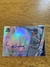 2017 Bowman Chrome Draft Class Of 2017 Auto Brandon McKay 127/250 ￼