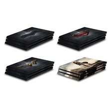 JUSTICE LEAGUE MOVIE LOGO AND CHARACTER ART VINYL SKIN FOR SONY PS4 PRO CONSOLE