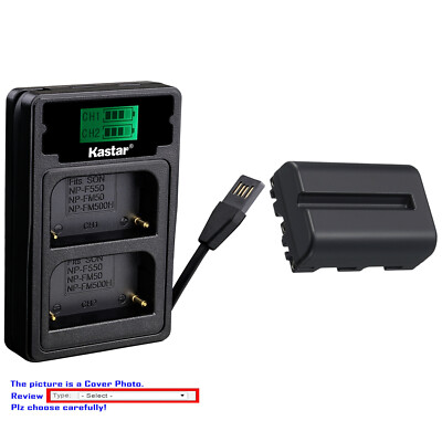 Kastar Battery LZD2 USB Charger for Sony NP-FM500H BC-VM10 ACSQ950 Viltrox DC-50